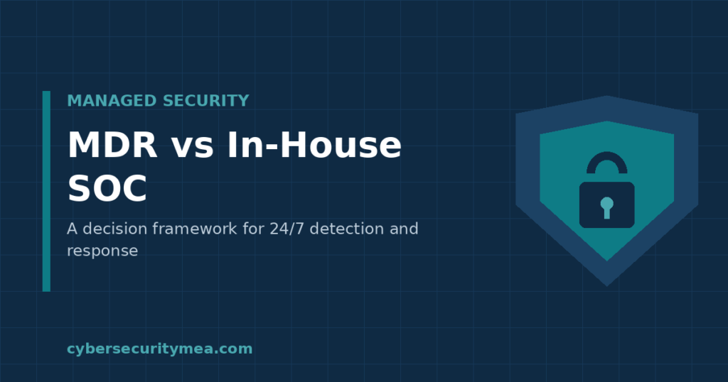 MDR versus in-house SOC decision guide — Cybersecurity MEA